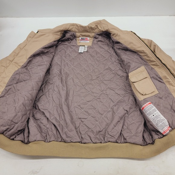 WALLS FR Flame Resistant‎ Itex Insulated Work Jacket Coat Heavy Beige Mens 5XL - Picture 6 of 16